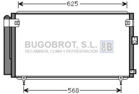 Condensador 62-TO5558 - CONDENSADOR 2.0 I - 24V. LEXUS IS200