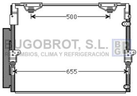 Condensador 62-TO5560 - CONDENSADOR 4.5 D4D /4.7 I - 32V. TOYOTA LAND CRUISER