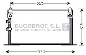 Condensador 62-TO5585 - CONDENSADOR 2.5 D4D  TOYOTA HILUX