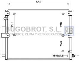 Condensador 62-TO5617 - CONDENSADOR TOYOTA LANDCRUISER