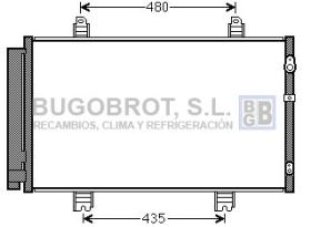 Condensador 62-TO5646 - CONDENSADOR LEXUS LS460