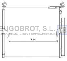 Condensador 62-TO5657 - CONDENSADOR TOYOTA LANDCRUISER PRADO