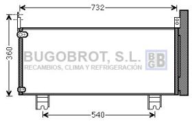 Condensador 62-TO5660 - CONDENSADOR LEXUS RX450H