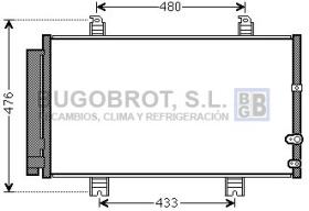 Condensador 62-TO5662 - CONDENSADOR LEXUS GS250 GS350