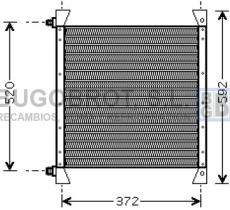 Condensador 62-VL5029 - CONDENSADOR FL 608 / FL 618 / FS 718 VOLVO TRUCKS FL SERIE/F