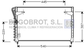 Condensador 62-VO5072 - CONDENSADOR R 12 VOLVO 400 SERIE