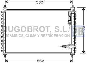 Condensador 62-VO5075 - CONDENSADOR VOLVO 700 SERIE/900 SERIE