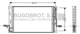 Condensador 62-VO5076 - CONDENSADOR VOLVO 800 SERIE