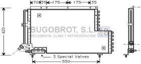 Condensador 62-VO5081 - CONDENSADOR VOLVO 700 SERIE/900 SERIE