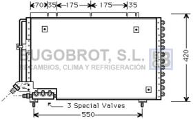 Condensador 62-VO5082 - CONDENSADOR VOLVO 700 SERIE/900 SERIE