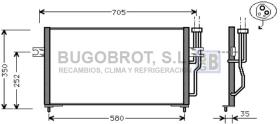 Condensador 62-VO5086 - CONDENSADOR 1.9 TD MITSUBISHI CARISMA