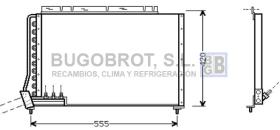 Condensador 62-VO5090 - CONDENSADOR 2.4 TURBO DIESEL INTERCOOLER VOLVO 900 SERIE