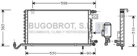 Condensador 62-VW5118 - CONDENSADOR VOLKSWAGEN CORRADO/GOLF II JETTA