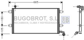 Condensador 62-VW5137 - CONDENSADOR VOLKSWAGEN GOLF III/GOLF III CABRIO/GOLF III VEN