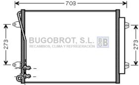 Condensador 62-VW5226 - CONDENSADOR 1.8 I - 16V. TFSI/2.0 I - 16V. TSI/3.6 I - 16V.