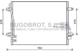 Condensador 62-VW5322 - CONDENSADOR VOLKSWAGEN PASSAT