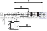 Racor 65-22413 - RACOR HEMBRA ORS 90º