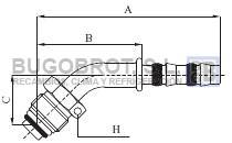 Racor 65-22506 - RACOR MACHO ORING 45º