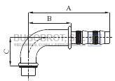 Racor 65-22567 - RACOR HEMBRA BRIDA 90º