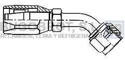 Racor 68-22418 - RACOR TUB. MAFLOW HEMBRA CÓNICO 45º 3/4" - 16 UNF G08