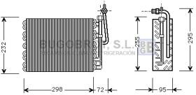 Evaporador 70-ALV008 - EVAPORADOR ALFA ROMEO 164