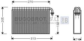 Evaporador 70-ALV021 - EVAPORADOR ALFA ROMEO 156 SPIDER