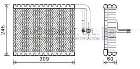 Evaporador 70-BWV440 - EVAPORADOR BMW SERIE 5 SERIE 7