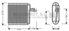 Evaporador 70-CRV057 - EVAPORADOR DODGE MONACO