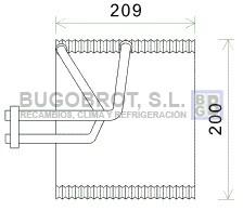 Evaporador 70-CTV045 - EVAPORADOR CHEVROLET DAEWOO LACETTI