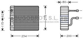 Evaporador 70-FDV089 - EVAPORADOR FORD FOCUS TOURNEO TRANSIT CONNECT