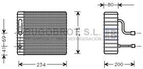 Evaporador 70-FDV104 - EVAPORADOR FORD FOCUS TOURNEO TRANSIT CONNECT