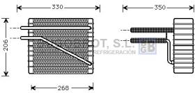 Evaporador 70-FDV269 - EVAPORADOR FORD GALAXY