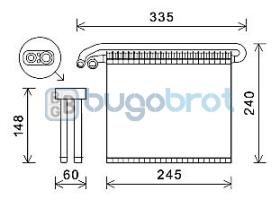 Evaporador 70-FDV456 - EVAPORADOR FORD GALAXY MONDEO S-MAX