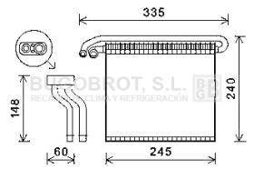 Evaporador 70-FDV457 - EVAPORADOR FORD GALAXY MONDEO S-MAX