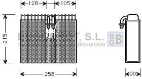 Evaporador 70-FTV071 - EVAPORADOR ALFA ROMEO 145 146