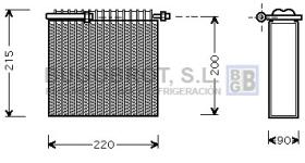 Evaporador 70-FTV104 - EVAPORADOR FIAT PALIO