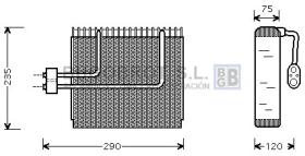 Evaporador 70-HYV002 - EVAPORADOR HYUNDAI ACCENT EXCEL VERNA