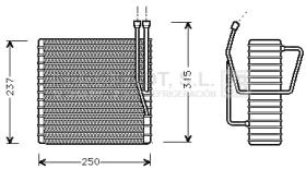 Evaporador 70-JEV009 - EVAPORADOR JEEP CHRYSLER GRAND CHEROKEE