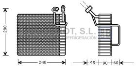 Evaporador 70-JEV024 - EVAPORADOR JEEP CHRYSLER CHEROKEE