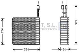 Evaporador 70-JEV030 - EVAPORADOR JEEP CHRYSLER CHEROKEE