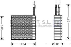 Evaporador 70-JEV031 - EVAPORADOR JEEP CHRYSLER CHEROKEE