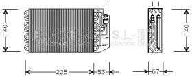 Evaporador 70-MSV029 - EVAPORADOR MERCEDES C140 COUPE W140 SEDAN