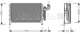 Evaporador 70-MSV071 - EVAPORADOR MERCEDES MK SERIES