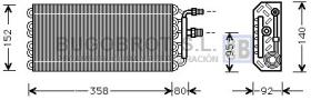 Evaporador 70-OLV049 - EVAPORADOR OPEL OMEGA