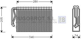 Evaporador 70-OLV289 - EVAPORADOR OPEL ASTRA F CALIBRA VECTRA