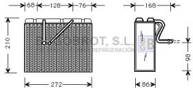 Evaporador 70-OLV301 - EVAPORADOR OPEL VECTRA B