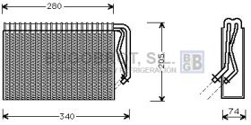 Evaporador 70-OLV311 - EVAPORADOR OPEL ASTRA CALIBRA VECTRA