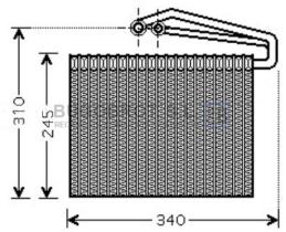 Evaporador 70-OLV400 - EVAPORADOR OPEL SIGNUM VECTRA