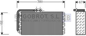 Evaporador 70-PRV027 - EVAPORADOR PORSCHE 911