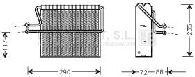 Evaporador 70-RTV004 - EVAPORADOR RENAULT TWINGO